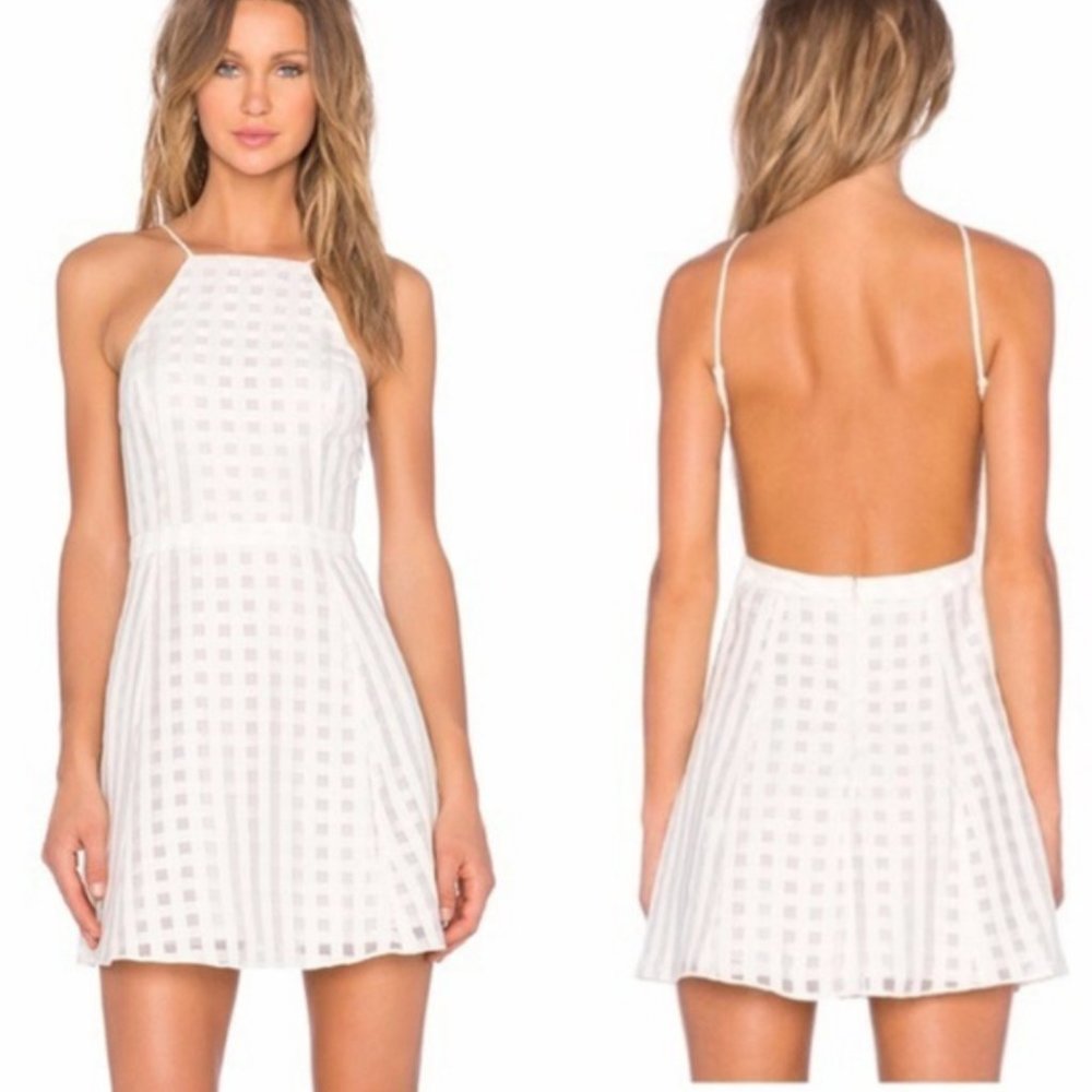 NBD x Revolve Animosity Gingham Mini Dress Sz XS
